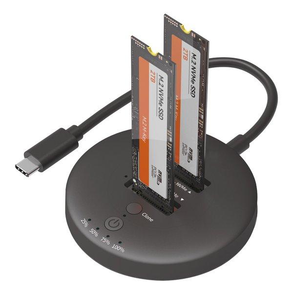 AINEX アイネックス クローン対応 USB 20Gbps M.2 NVMe SSDスタンド HDE-21(2658661)