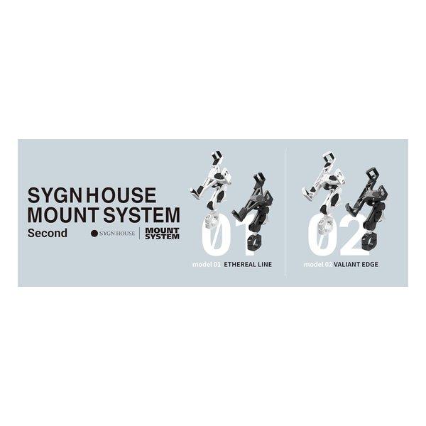 SYGN HOUSE サインハウス マウントシステム セカンド スマートフォンホルダーセット AB-02 カームシルバー 00082996(2663359)の画像