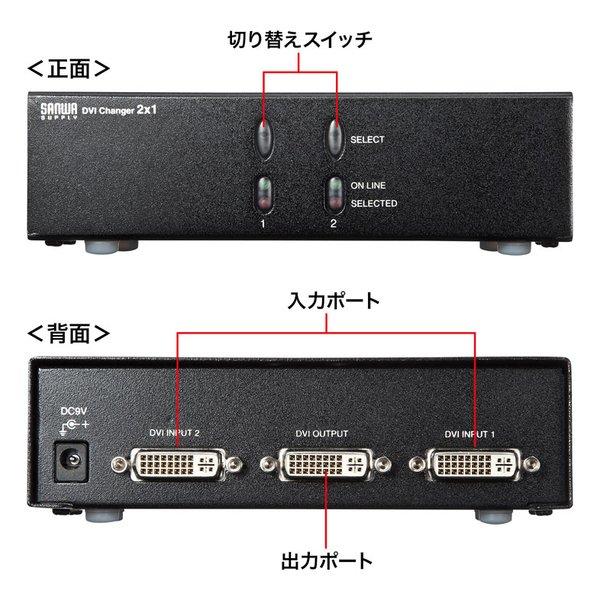 SANWA SUPPLY サンワサプライ ディスプレイ切替器 DVI24pin用 ・2回路 SW-EDV2N2(2663611)_6