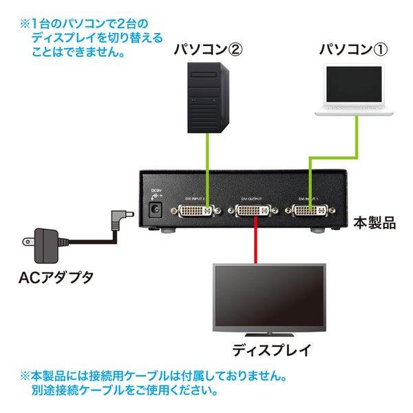 SANWA SUPPLY サンワサプライ ディスプレイ切替器 DVI24pin用 ・2回路 SW-EDV2N2(2663611)_7