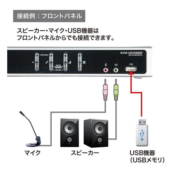 SANWA SUPPLY サンワサプライ パソコン自動切替器 4:1 SWKVM4HDCN(2442669)_5
