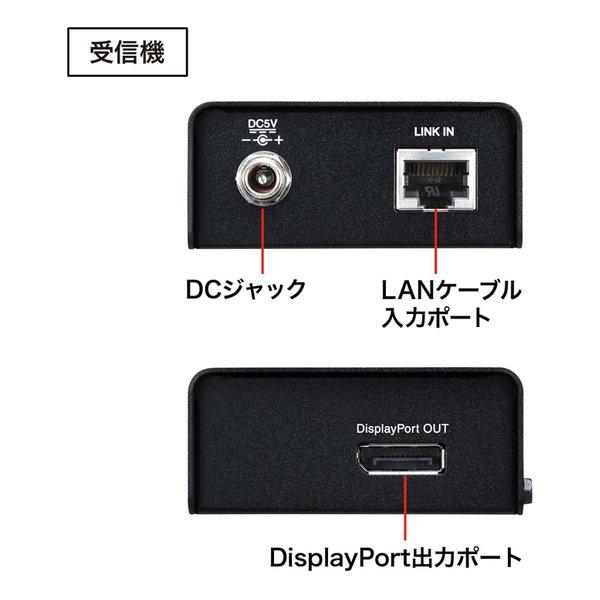 SANWA SUPPLY サンワサプライ DisplayPortエクステンダー VGA-EXDP(2663662)の画像