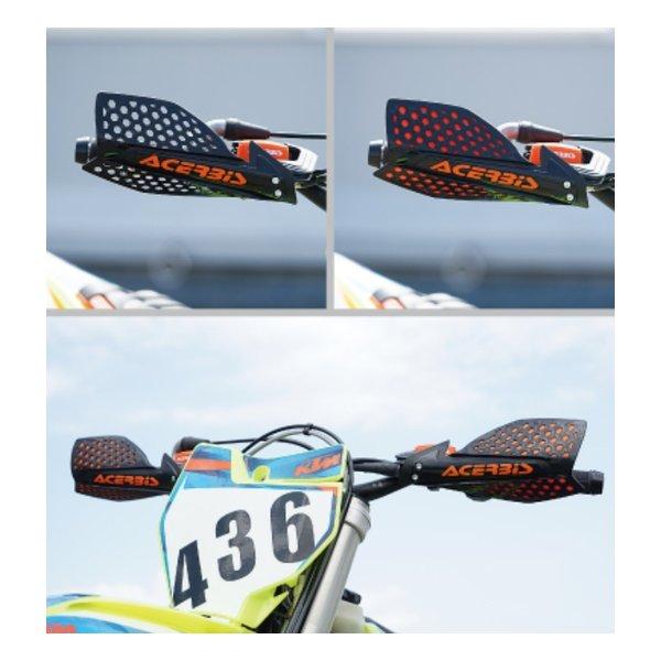 ACERBIS アチェルビス X-ULTIMATEハンドガード BK/WH ブラック/ホワイト AC-22115BK/WH(2644587)の画像