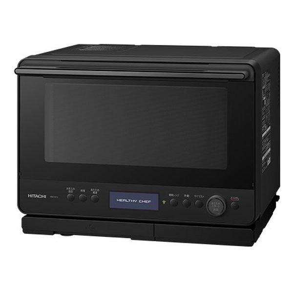 HITACHI 日立 ヒタチ 過熱水蒸気オーブンレンジ ヘルシーシェフ 30L/フロストブラック MRO-W1C K(2667553)_1