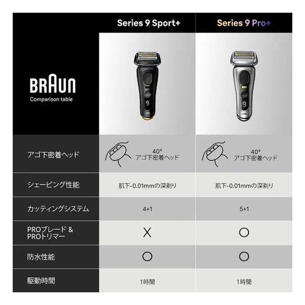 BRAUN ブラウン メンズシェーバー シリーズ9 SPORT＋ 4枚刃/シェーバー