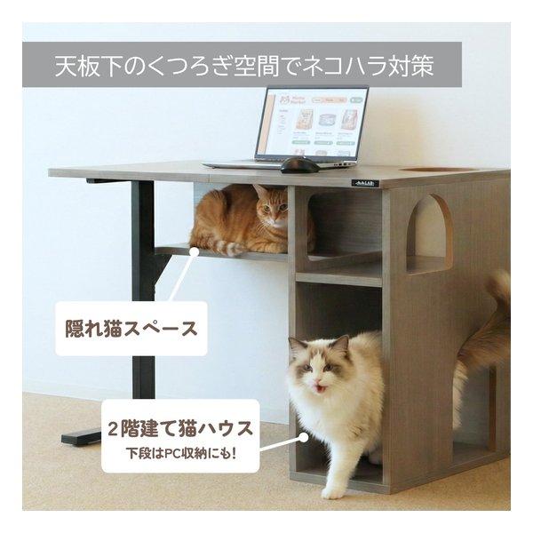 BIBILAB ビビラボ ビビにゃお 猫家具 猫ハウスデスク LCD-1000-GY(2676158)_3