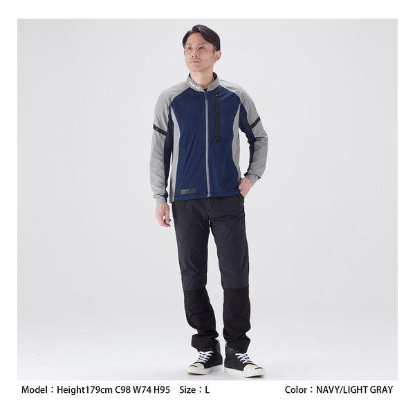 RS TAICHI アールエスタイチ ライト エアージャケット NAVY/LIGHT GRAY L RSJ356NV/LGYL(2674641)の画像