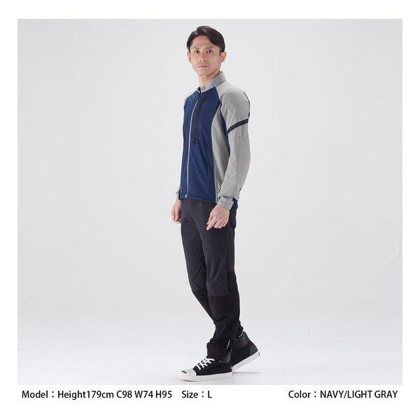 RS TAICHI アールエスタイチ ライト エアージャケット NAVY/LIGHT GRAY L RSJ356NV/LGYL(2674641)の画像
