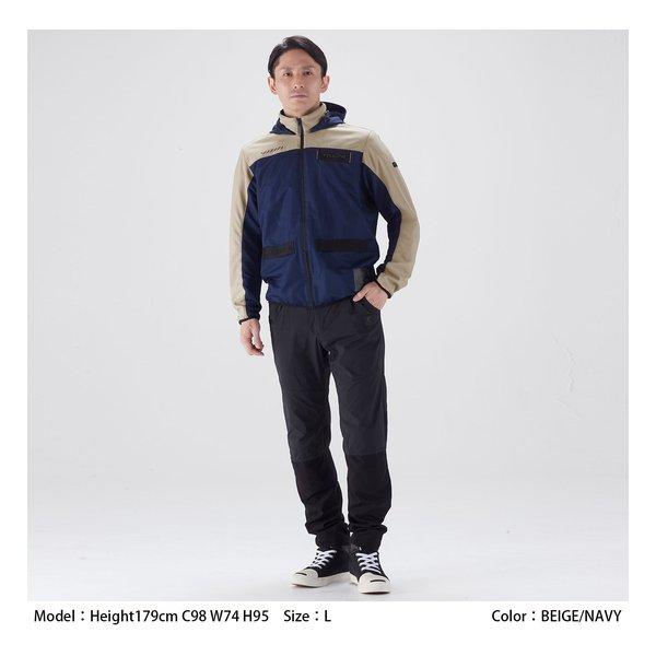 RSタイチ エアー フリップパーカ RS TAICHI アールエスタイチ エアーフリップ パーカ BEIGE/NAVY L
