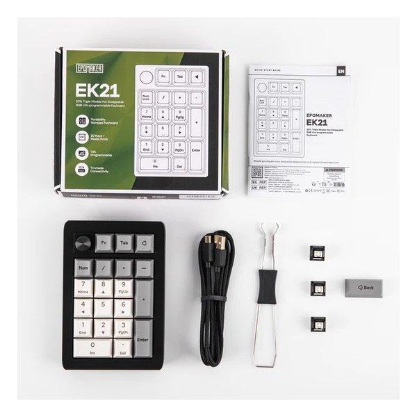 EPOMAKER（エポメーカー） EK21 VIAガスケットテンキー ゼブラスイッチ
