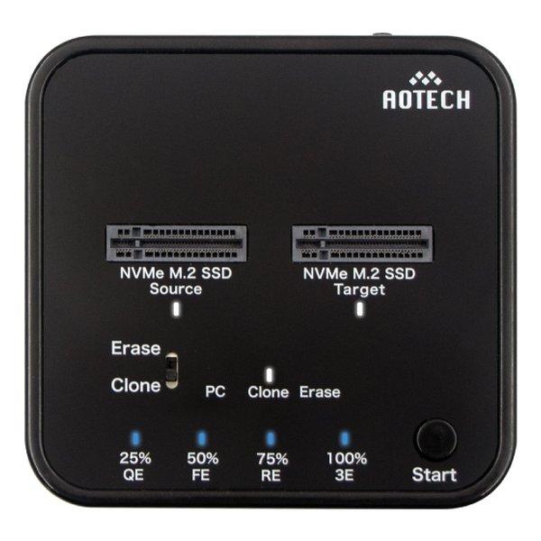 AOTECH アオテック M.2 NVMe SSD クローン＆4モードイレーススタンド AOK-NVMERCL-20G(2682391)_4