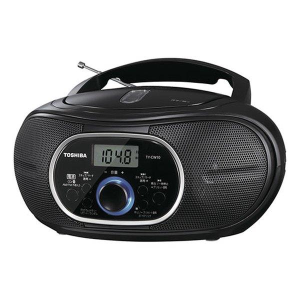 TOSHIBA 東芝 CDラジオ Bluetooth受信機能付/ワイドFM対応/ブラック TY