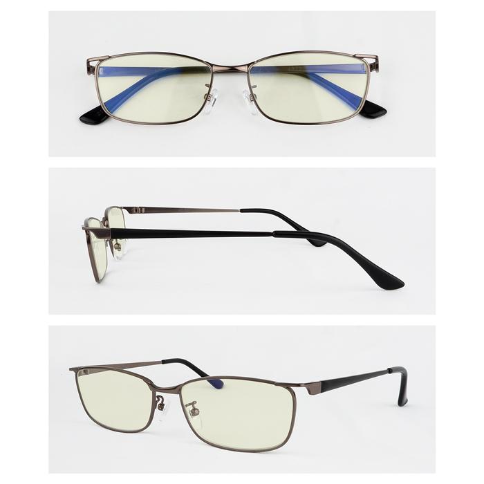 老眼鏡に見えない おしゃれ 度数0.5 から メンズ 男性 40代 50代 男女兼用 スクエア ブルーライトカット 人気 名古屋眼鏡 丸顔  鼻パット  グレー 4972 | 名古屋眼鏡 | 16