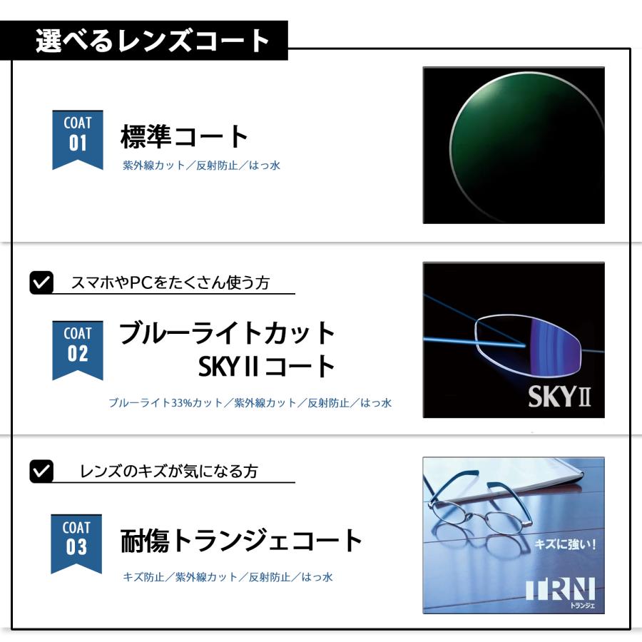 【特注レンズ】度数を自由にご入力いただけます　内面非球面アクロライト167（2枚1組）　※本品のみではお買い求めいただけません。 |  | 06
