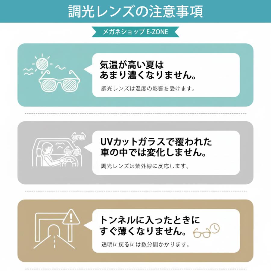 【同時購入品】調光タイプ遠近両用レンズ（2枚１組 ） 屈折率 1.56 内面累進 UVプロテクト FFアイキュー イトーレンズ 日本製 色が変わる | イトーレンズ | 11