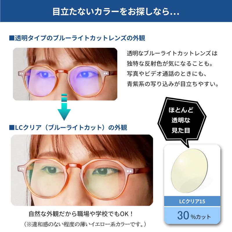 イトーレンズ LCDカラー料金（2枚1組）ブルーライトカット 度付き 度