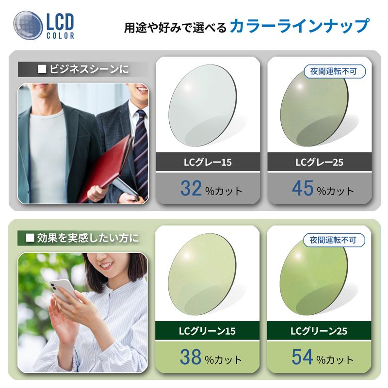 イトーレンズ LCDカラー料金（2枚1組）ブルーライトカット 度