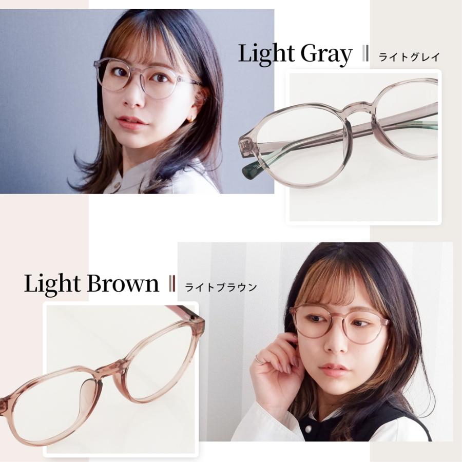 【中顔面短縮メガネ】クラウンパント型 度付き対応 ぽっちゃり 大きいサイズ メガネ 53サイズ レディース 軽量 すっぴん チークカラー 小顔見え 韓国風 TR9213 |  | 12