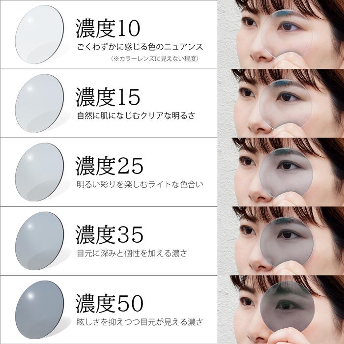 12色から選べる基本カラーレンズ UVカット（2枚1組／送料は別途かかりません）度付き 度なし アリアーテトレス ※本品のみではお買い求めいただけません | イトーレンズ | 19