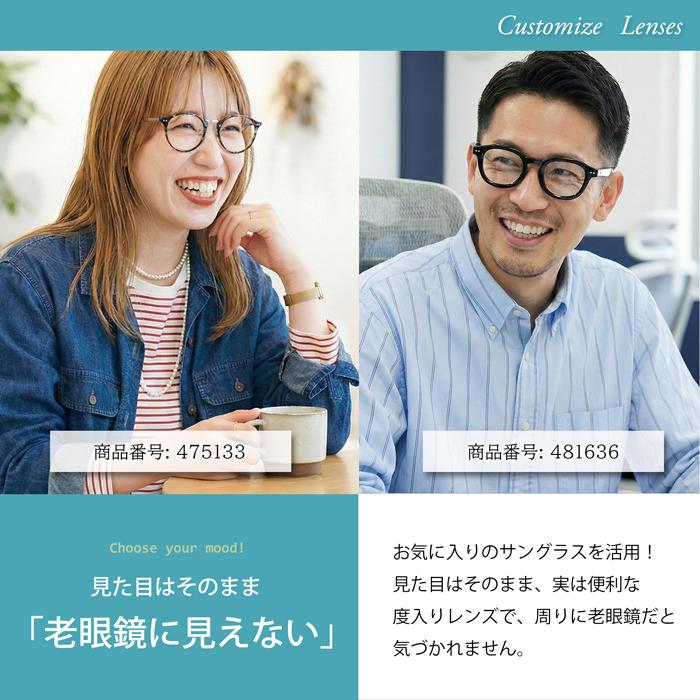 【老眼鏡レンズ】着せ替えレンズ ユニクロサングラス対応 交換レンズ 社外品 UVカット 度付き 度入り 本製品は株式会社ユニクロの製品ではございません | イトーレンズ | 03