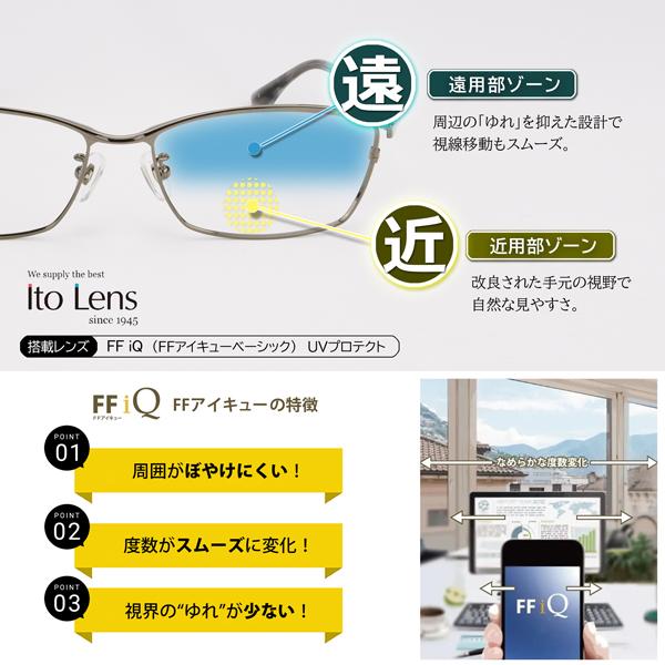 【同時購入品】遠近両用レンズ（2枚１組）屈折率1.60 内面累進 UVプロテクト FFアイキュー イトーレンズ | イトーレンズ | 03