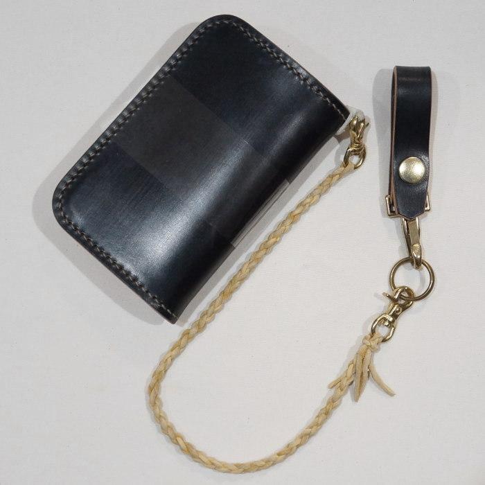 BD-CH-R-BKxNT-ブライドルレザー仕様CHロープ付き-BDCHR-黒羽（CROW