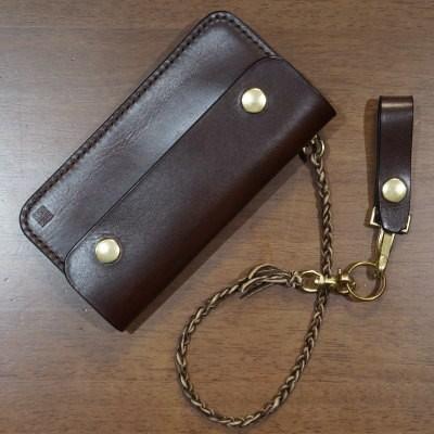 CB3-185-R-ダークブラウン-財布大3-185ロープ付き-CB3185R-黒羽（CROW