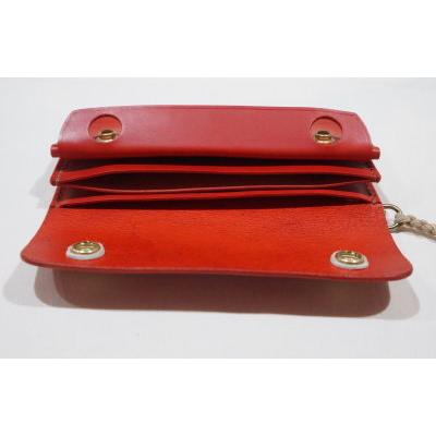 CB3-185-R-2ND-レッド-2ND別注財布大3-185ロープ付き-CB3185R2ND-黒羽