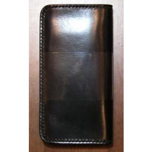 CBM185-ブラック-CBM185マチ付きロングウォレット-黒羽（CROW：クロウ