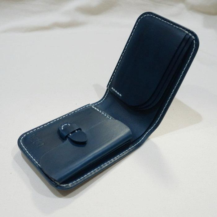 CS-2ND-BL-30周年記念2ND別注CSハーフウォレット-CS2ND-黒羽（CROW