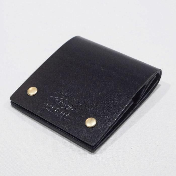 CW2-W-ADV-BK-ミニマルウォレットダブルホック-CW2WADV-黒羽（CROW