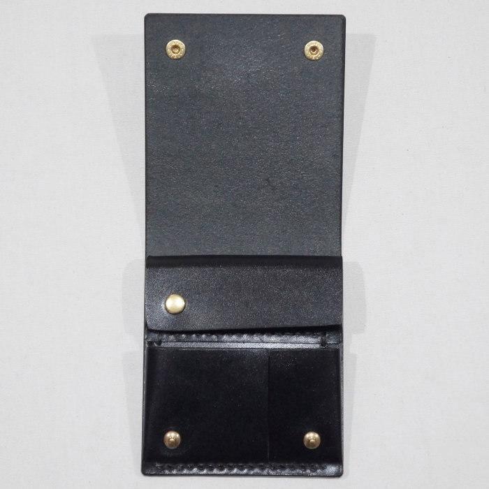 CW2-W-ADV-BK-ミニマルウォレットダブルホック-CW2WADV-黒羽（CROW