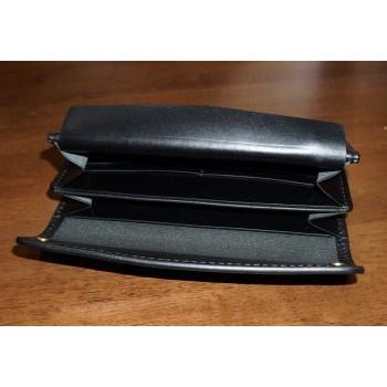 WAL-ADV-Z-BK-WAL-ADVロングウォレット(ジッパー付)-WALADVZ-黒羽（CROW：クロウ)ロングウォレット(長財布)【の画像