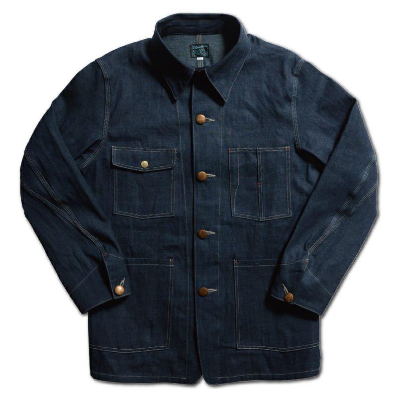 111XX 40S 10.5oz DARK DENIM COVERALL DELUXEWARE デラックスウエアジャケット アウター