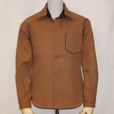 【極美品】デラックスウエア　ダックスバック　長袖シャツ　ジャケット　リベット　M DELUXEWARE（デラックスウエア） 7641-40Sダックスバック-DELUXEWARE