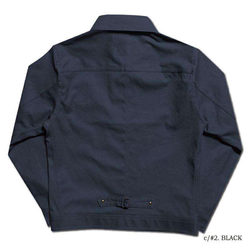 DELUXEWARE（デラックスウエア） 81B BK 30s DENIM ZIP JACKET