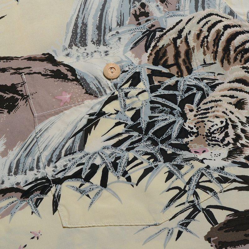 AL-14S DOUBLE.TIGER AL14S DELUXEWARE デラックスウエア半袖 デラックスウエアシャツ アロハシャツの画像