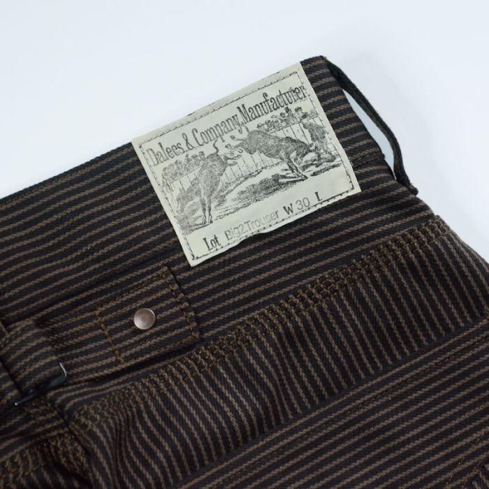 DELUXEWARE BIG2.TROUSER-BR.ST-20s RAIL TROUSER-DELUXEWARE