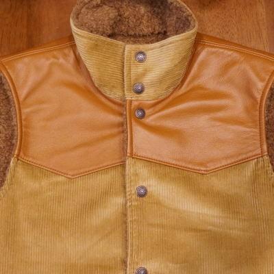 D-03-ベージュブラウン-デラックスウエアボアベスト-D03-DELUXEWARE-デラックスウエアベスト・デラックスウエアランチベスト [CQR] ジャケット メンズ ウール [耐久性・保温] アウター 厚手 シャツ パーカー チェック＆無地 アウトドア 大? NAN1546778264(14929円)