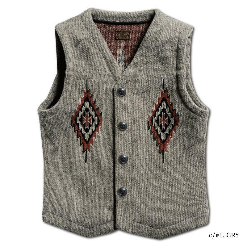 DELUXEWARE（デラックスウエア） D-22-NATIVE VEST-D22-DELUXEWARE
