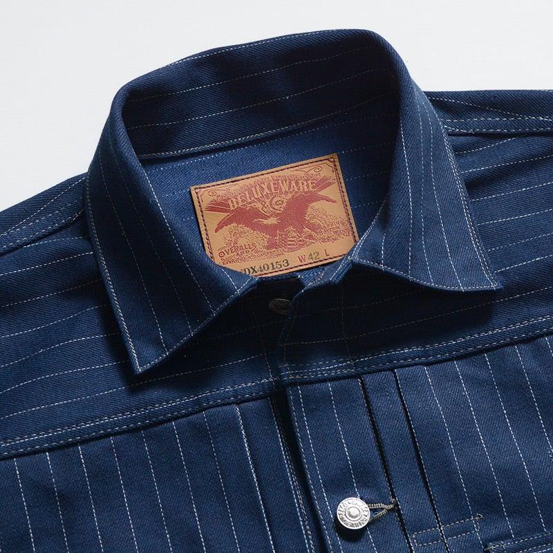 DX40153 12.5oz STRIPE INDIGO DELUXEWARE デラックスウエアデニムジャケット Gジャン ジージャン 1STの画像