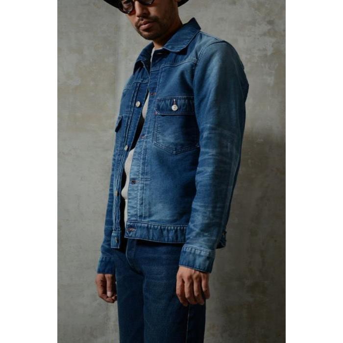 DELUXEWARE デラックスウエア シャンブレー デニムジャケット ジップ