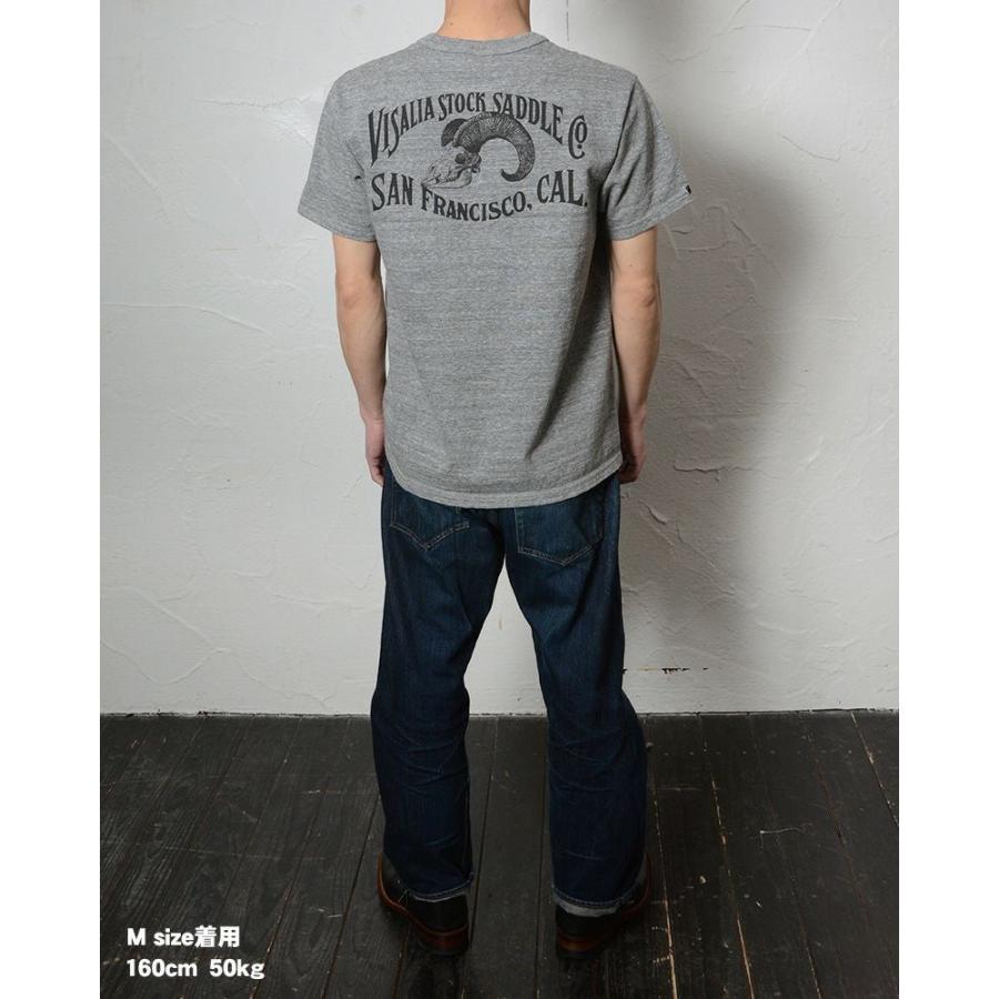 デラックスウエア DXTS-2601　霜降り XL Tシャツ グレー DELUXEWARE（デラックスウエア） DXTS-2601 SADDLE DXTS2601
