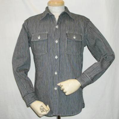 DELUXEWARE（デラックスウエア） HV-01-HC19-ヒッコリーシャツ-HV01