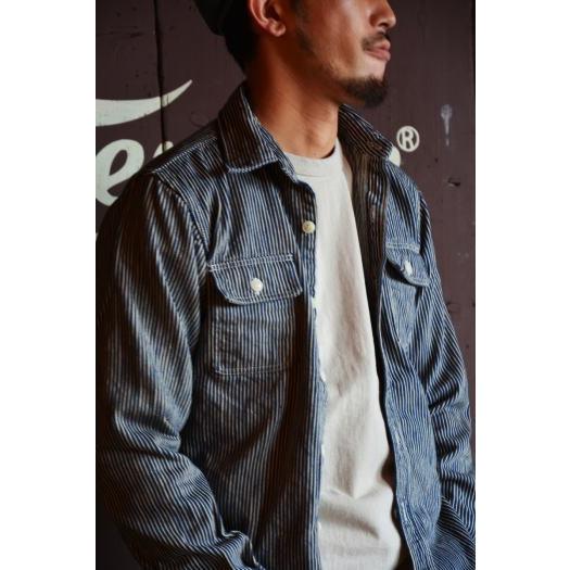 DELUXEWARE（デラックスウエア） HV-01-HC19-ヒッコリーシャツ-HV01