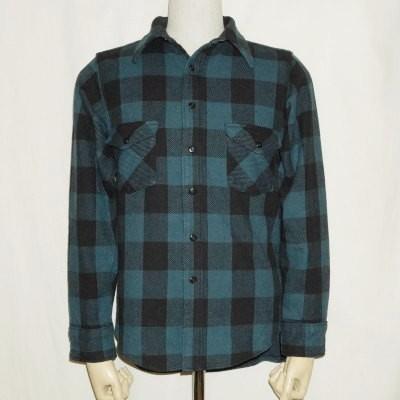 デラックスウェア　DELUXEWARE HV-23 TYRANT ネルシャツ DELUXEWARE（デラックスウエア） HV-23-ネイビー-TYRANT-HV23