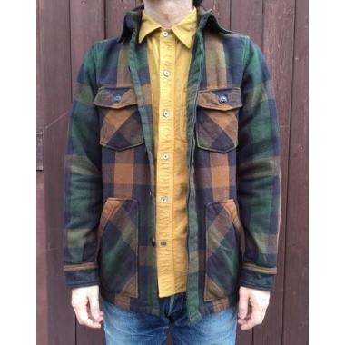 新品 デラックスウエア DELUXEWARE ネルシャツ ジャケットHVJ-35 DELUXEWARE（デラックスウエア） HVJ-35-GRN-HUNTACT-HVJ35-DELUXEWARE