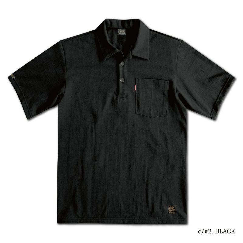 DELUXEWARE（デラックスウエア） OCTS-00 BK OPEN COLLAR T-SHIRT