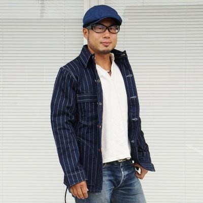 DELUXEWARE RAILALL-デニム-コート-20sレイルロードコート