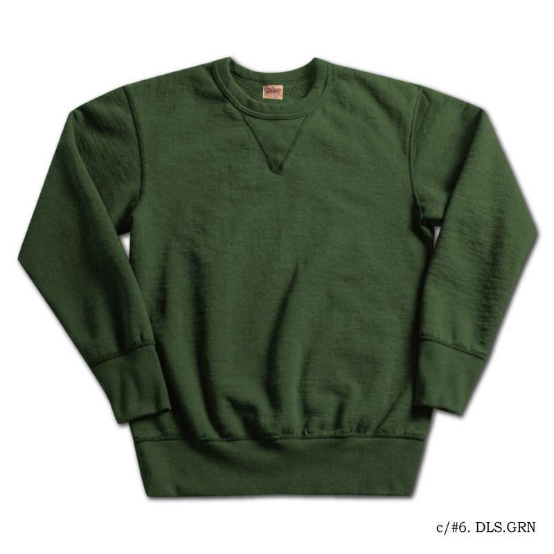 DELUXEWARE（デラックスウエア） S101-00-GRN 無地スエット S10100